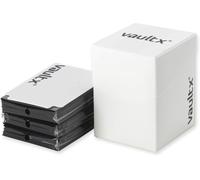 Boîte Deck Box Pour Cartes À Collectionner Et 150 Protèges-Cartes Noirs,Convient Pour 100+ Cartes Protégées,Grand Format Standard,Boîte De Rangement,Pour Le Jeu Mtg Commander,Tcg (Blanc)