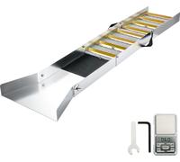 Boîte d'écluse pliable en alliage d'aluminium - Compacte 127cm pour la recherche d'or - Equipement d'orpaillage léger - Boîte d'écluse portable avec mousse de mineur - Rivière & ruisseau.