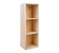 Rayher Étagère murale à compartiments ouverts Rayher avec 3 compartiments 62599000, étagère murale en bois à compartiments multiples, 32 x 11 x 8,7 cm, multicolore
