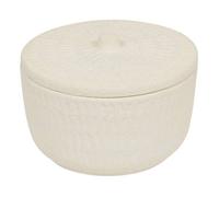 Boîte déco Sien D15,5cm céramique blanc - Atmosphera Créateur d'intérieur