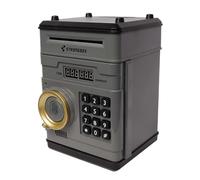 Boîte d'économie d'argent, conception peu encombrante, 19x13,5x10,5 cm, boîte d'économie d'argent, mini guichet automatique électronique, fonction de verrouillage à combinaison, idéale pour les enfant