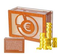 Boîte D'économie d'argent en Bois avec Comptoir | Tirelire en Bois | Boite Economie Argent 10,000 | Coffret D'épargne en Bois | Tirelire en Bois Translucide pour Adultes Et Enfant
