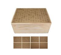 Boîte d'économies d'argent, boîte d'argent pour économiser de l'argent,Boîte à billets en bois | Calculatrice de pièces de stockage, boîte d'épargne d'argent portable, atteindre votre objectif