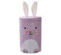 Boîte décorative en forme de lapin pour ranger des chocolats et des trésors, excellente décoration pour chambres d'enfants et fêtes de Pâques (violet)