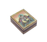 Boîte décorative Ganesh en bois de manguier