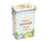 Boîte décorative métallique à clip OURDOOR ADVENTURE - 7,5 x 11 x 17,5 cm
