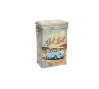 Boîte décorative métallique à clip VW COMBI GET LOST - 7,5 x 11 x 17,5 cm