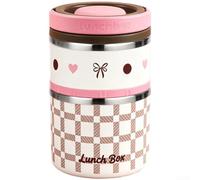 Boîte Déjeuner 304 1L Isolante Boîte Déjeuner 304 1L Isolante(Pink)