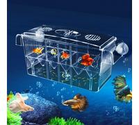 Boîte d'élevage d'aquarium, Aquariums d'élevage de Grande capacité, Boîte d'élevage de Poisson en Acrylique, D'Elevage Incubateur, Boîte Ecloserie Piege Eleveur de Poissons Flottant avec Ventouses