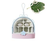 Boîte d'élevage de à soie - Cage de créatures ventilée et transparente anti-fuite, processus biologique | Habitat éducatif pour reptiles pour la chasse dans le jardin et les projets de classe