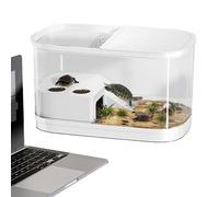 Boîte D'élevage De Bernard-l'ermite Petite Villa De Luxe | Aquarium Écologique pour Crabes avec Plateforme d'escalade Convient Tortues Reproductrices Conçu pour Correspondre À L'écologie Naturelle