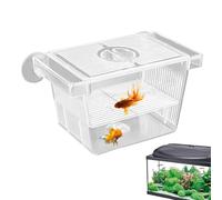 Boîte d'élevage de poissons - Acrylique transparent de 10,2 cm - Séparateur d'aquarium - Réservoir d'incubateur d'écloserie - Boîte d'élevage d'aquarium | Boîtes d'accclimation pour poissons blessés
