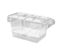 Boîte d'élevage de poissons - Boîte d'isolation en acrylique avec ventouses | Séparateur d'aquarium | Boîte d'incubateur d'écloserie pour bébés poissons-clowns, guppy