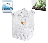 Boîte d'élevage de poissons d'aquarium - Pêche mère acrylique avec poignées | Fraterie d'oeufs et isolation de friture | Convient pour les poissons Betta, Agressifs ou blessés | Tailles S/M/L »