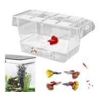Boîte d'élevage de poissons - Incubateur d'écloserie pour aquarium | Boîte d'élevage d'aquarium | Boîte d'accclimation pour poissons | Éleveur d'écloserie pour bébés poissons, poissons-clowns et guppy