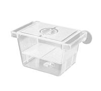 Boîte d'élevage de poissons - Incubateur en acrylique transparent - Cloison pour réservoir d'aquarium avec graduée et poignées - Cage d'isolation pour crevettes de bébé - Maison d'élevage Betta