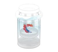 Boîte d'élevage de poissons - PP 14 x 9 cm 152 g | Incubateur rond transparent avec fine | Boîte d'élevage isolante flottante pour Betta et petits poissons
