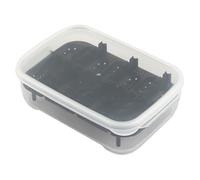 Boîte d'élevage de reptiles - Boîtier transparent 18 x 13 x 5 cm, réservoir d'éclosion durable en PP, incubateur d'œufs avec plateau grillagé et couvercle sécurisé | Habitat pour gecko, scorpion, arai