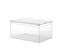 Boîte d'élevage de Serpents, boîte d'élevage de Reptiles Transparente | Cage d'habitat pour animaux transparente avec trous respirants,Conteneur de transport de serpent et de tortue de conception d