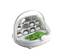 Boîte d'élevage de vers à soie ventilée avec chambre amovible transparente pour habitats organisés