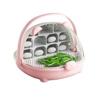 Boîte d'élevage de vers à soie ventilée avec chambre amovible transparente pour habitats organisés