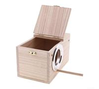 Boîte d'Élevage Oiseaux en pour bois 29.5cm Résistante aux Intempéries | pour bois pour durable Réutilisable pour facile à nettoyer Entrée sécurisée Protège du vent de la pluie et