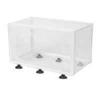 Boîte d'élevage pour Aquarium avec ventouses, Filet d'isolement, incubateur pour la Reproduction des alevins et la séparation des Grands Poissons dans Les Aquariums Marins (L)