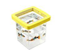 Boîte d'élevage pour aquarium, petite incubateur flottante en acrylique - Pour isoler, écloser, quarantaine de guppys, crevettes, poissons de combat, eau de mer et bureau à domicile