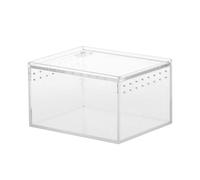 Boîte d'élevage pour reptiles - Terrarium lézard | Enclos en acrylique | Chambre d'alimentation | Habitat d'escargot robuste pour nourrir ou transporter les araignées, les scorpions, les mantes, les