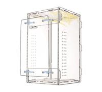 Boîte d'élevage transparente pour reptiles, lézards, vers à soie, scorpions, petits reptiles, terrariums en acrylique, araignées sautantes pour simple et observabilité