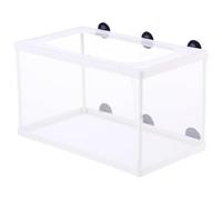 Boîte d'éleveur pour Aquarium, 6x5, 7x10 Grand Boîte de Reproduction de Poisson Net, éleveur d'aquarium en Mailles Blanches Accrochez-Vous à la pépinière avec Aspiration pour bébé écloserie