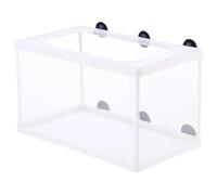 Boîte d'éleveur pour Aquarium, 6x5, 7x10 Grand Boîte de Reproduction de Poisson Net, éleveur d'aquarium en Mailles Blanches Accrochez-Vous à la pépinière avec Aspiration pour bébé.