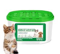 Boîte d'élimination des poils d'animaux et des puces | Élimination poils de chien et de la poussière | Boîte Purificatrice D'Air & Antipoussière,Pour maîtres de chiens, chambres, salon, cuisine