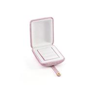 BoîTe d'Emballage pour Bijoux Boîte à bagues en velours 2/3 fentes | Cadeau de fiançailles à bouton-pression(G118triple rings box)