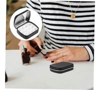 Boîte D'emballage Pour Nail Art Conteneurs D'art De Diamant Contenant De Pierres Précieuses Conteneur De Charmes D'ongles Conteneurs De Perles Cas De Perles Black Acier Inoxydable Ipetboom