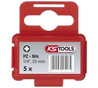 Boîte d'embouts de vissage KS TOOLS Classic - Pozidriv - PZ1 x 25mm - 5 pcs - 911.2220