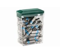Metabo Boîte d'embouts PZ 2, SP - 626711000 - Pour des travaux de vissage précis - Set de 25 pièces