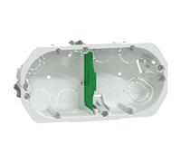 Boîte d'encastrement - 2 postes - Ø 67 mm - Profondeur 40 mm - Multifix - IMT35924 - Schneider