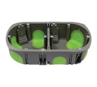 Boîte d'encastrement - 2 postes - Ø 67 mm - Profondeur 40 mm - R'Box - 500240 - Bizline