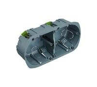 Boite d'encastrement 2 postes multi-matériaux diamètre 67mm