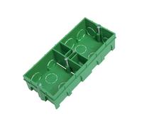 Boite de derivation electrique - boite derivation - Boite de derivation etanche exterieur -Debflex - Boîte 2 Postes Horizontaux/Profondeur 40mm / Entraxe 80 à 83mm / Maçonnerie - Vert
