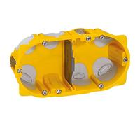 Boîte d'encastrement multimatériaux 2 postes étanche diamètre 67 profondeur 40 Legrand