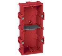 Boîte d’encastrement BATIBOX pour maçonnerie IP20 en plastique 2 postes ou 4 à 5 modules - LEGRAND - 080142 Noir G