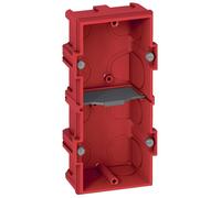 Boîte d’encastrement BATIBOX pour maçonnerie IP20 en plastique 2 postes ou 4 à 5 modules - LEGRAND - 080142 Noir G