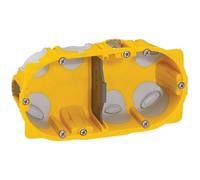 Boîte d'encastrement multimatériaux 2 postes étanche diamètre 67 profondeur 40 Legrand