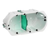 Boîte d'encastrement Multifix Schneider Double - Blanc - Intérieur - Plastique - 2 postes