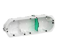 Boîte d'encastrement Multifix Schneider Triple - Blanc - Intérieur - Plastique - 3 postes