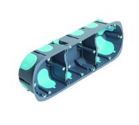 Boite d'encastrement multimat - d67x p40 mm - 3 postes - Stopair DEBFLEX