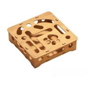 Boîte d'enrichissement de lime à ongles pour chat, boîtes en bois boule et papier de verre à l'intérieur, cadeau pour un chat qui déteste avoir ses ongles coupés boîte d'enrichissement pour chat