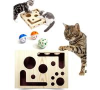 Boîte D'enrichissement De Puzzle À Gratter for Chat, Cadeau for Un Chat Qui Déteste Se Faire Couper Les Ongles, Les Chats Adultes Et Les Chatons Stimulent sans Danger L'entretien des Griffes